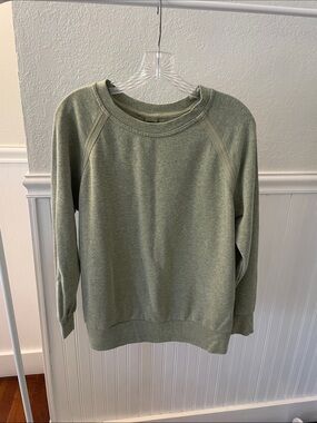 Prana Light Olive Crewneck Sweatshirt